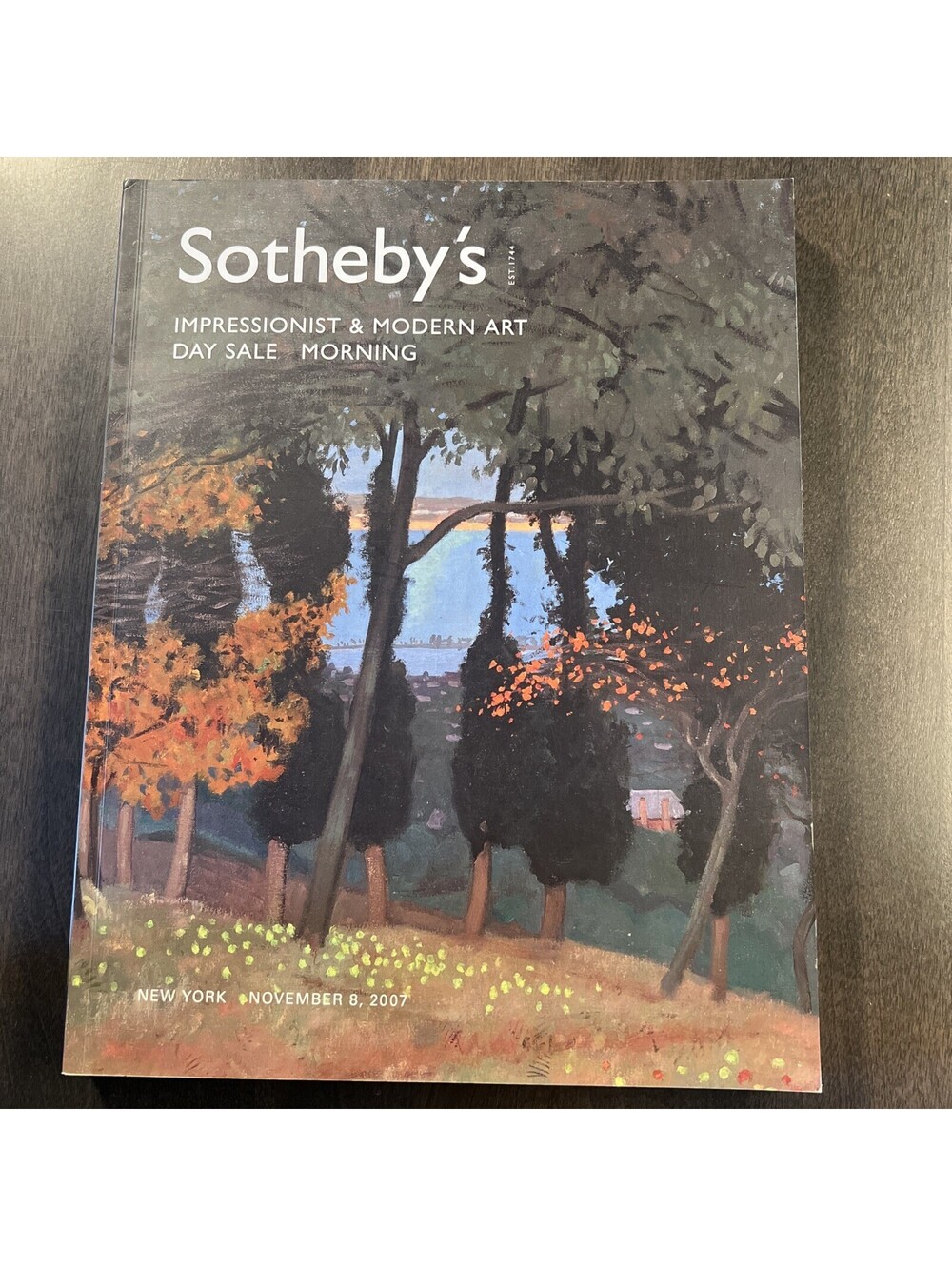 Sotheby's Impressionist & Modern Art Day Sale Catalog - New York November 8 2007